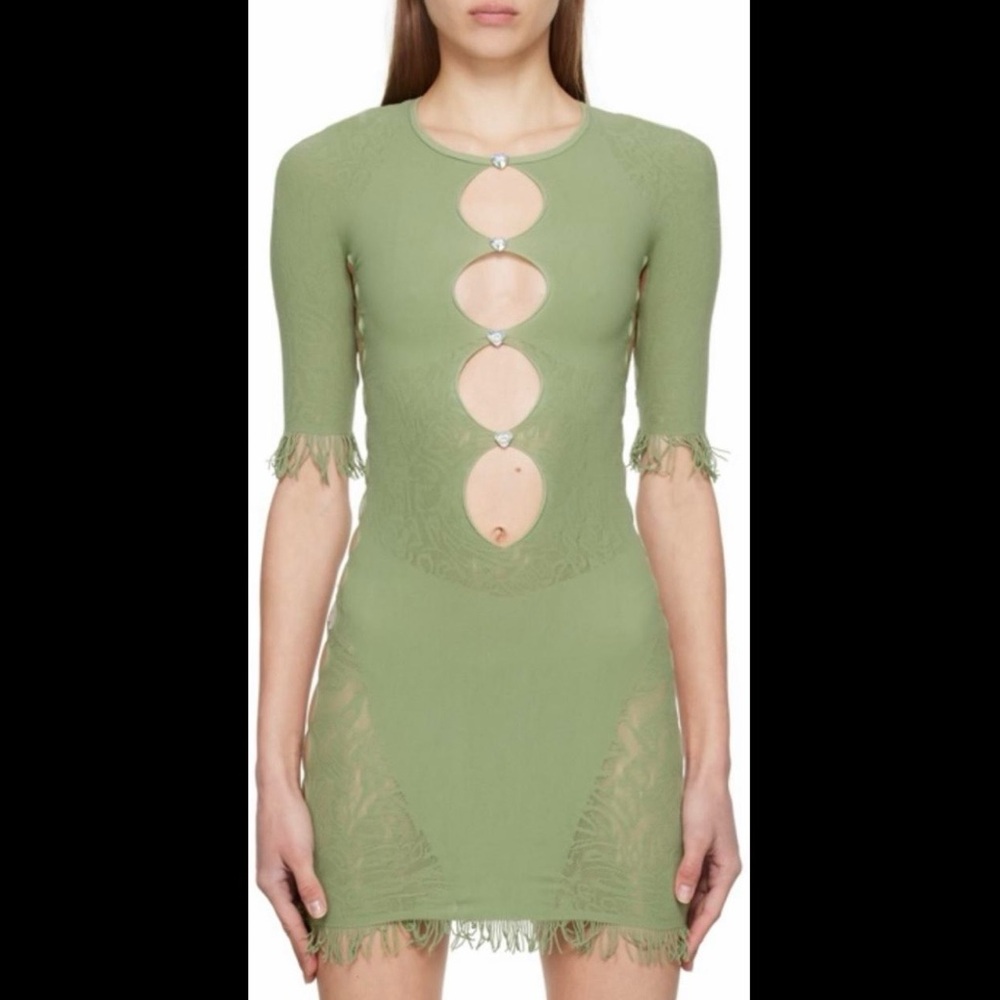 POSTER GIRL Green Cut-Out Dress